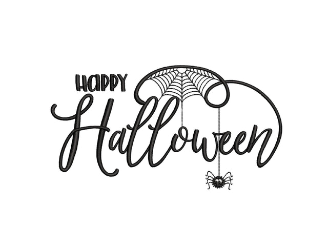 Happy Halloween Machine Embroidery Design, 4 sizes, Instant Download Embroidery/Applique DESIGNS Nino Nadaraia 
