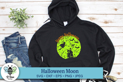 Happy Halloween Moon SVG SVG B Renee Design 
