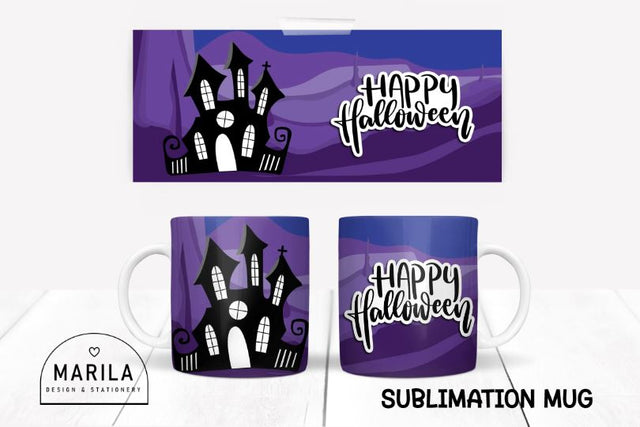 Happy Halloween Mug Sublimation design #4 Sublimation Marilakits 