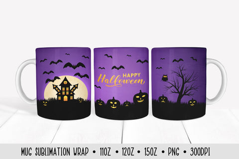 Happy Halloween Mug Sublimation Design Sublimation Vera Fedorova 