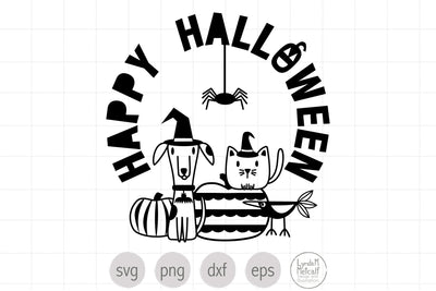 Happy Halloween Pets Ready Cut File SVG Lynda M Metcalf 