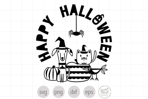 Happy Halloween Pets Ready Cut File SVG Lynda M Metcalf 