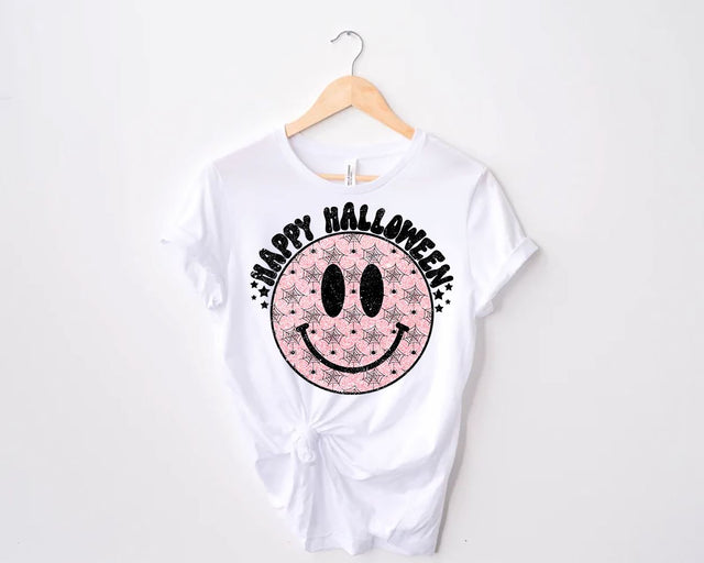 Happy Halloween PNG Sublimation Design, Smiley Face, Halloween Sublimation, Fall, Autumn, Retro, Vintage Sublimation sassyprint 