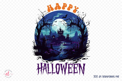 Happy Halloween PNG Sublimation Design Sublimation CraftLabSVG 