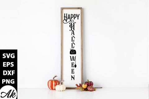 Happy Halloween Porch Sign SVG akazaddesign 