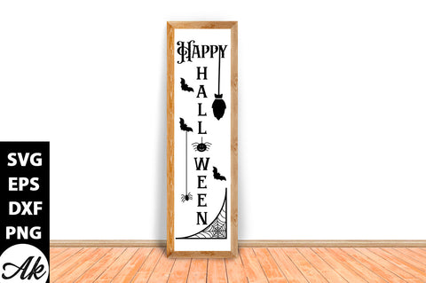 Happy Halloween Porch Sign SVG akazaddesign 