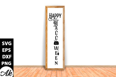 Happy Halloween Porch Sign SVG akazaddesign 