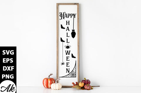 Happy Halloween Porch Sign SVG akazaddesign 