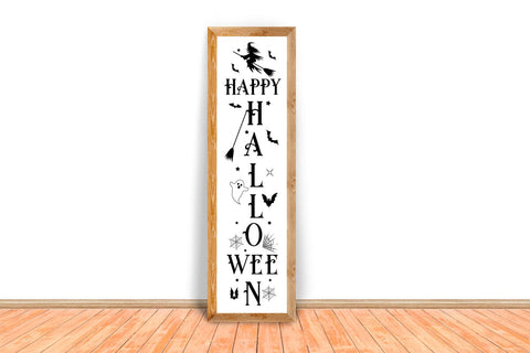 Happy Halloween Porch Sign SVG SVGs,Quotes and Sayings,Food & Drink,On Sale, Print & Cut SVG DesignPlante 503 