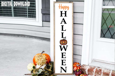 Happy Halloween porch svg, Halloween porch sing svg, Pumpkin porch svg SVG Isabella Machell 