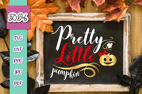 Happy Halloween Pretty Little Pumpkin Print & Cut SVG Digitals by Hanna 