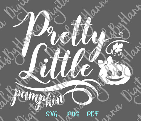 Happy Halloween Pretty Little Pumpkin Print & Cut SVG Digitals by Hanna 