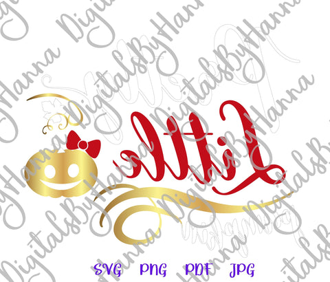 Happy Halloween Pretty Little Pumpkin Print & Cut SVG Digitals by Hanna 