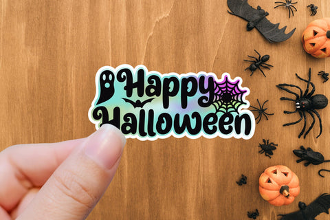 Happy Halloween Printable Sticker PNG Sublimation CraftLabSVG 