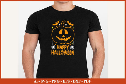 HAPPY HALLOWEEN PUMPKIN FACE Funny Halloween SVG PNG Craft Cut File SVG SVG Print File 