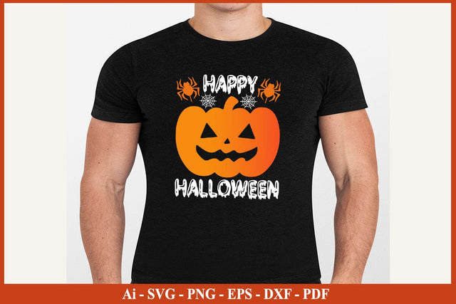 HAPPY HALLOWEEN PUMPKIN Funny Halloween SVG PNG Craft Cut File SVG SVG Print File 