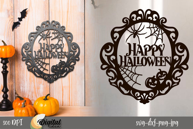 Happy Halloween Quote. Halloween vintage mirror SVG. Happy Halloween SVG SVG Evgenyia Guschina 