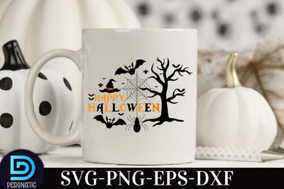 Happy halloween, Retro Halloween SVG Design, SVG DESIGNISTIC 