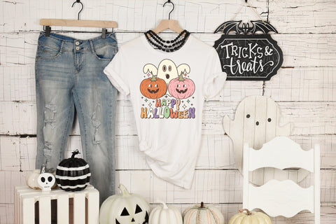 Happy Halloween Retro Sublimation Design Sublimation CraftLabSVG 