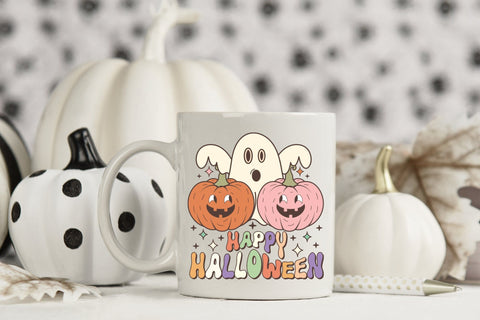 Happy Halloween Retro Sublimation Design Sublimation CraftLabSVG 