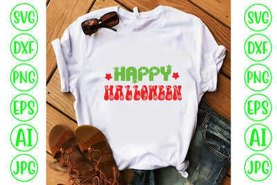 Happy Halloween Retro SVG SVG Syaman 
