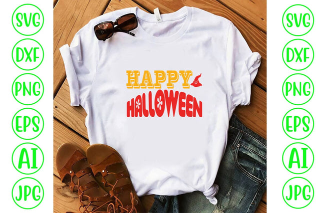 Happy Halloween Retro SVG SVG Syaman 