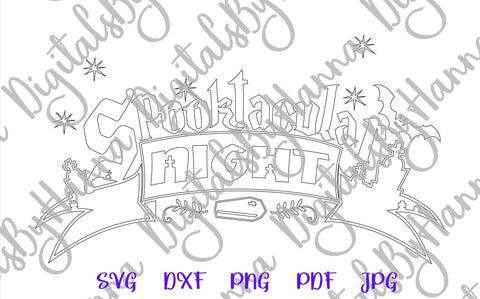 Happy Halloween Spooktacular Night Print & Cut SVG Digitals by Hanna 