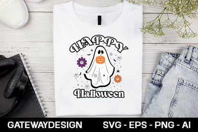 Happy Halloween Sticker Svg Design SVG designmaster24 