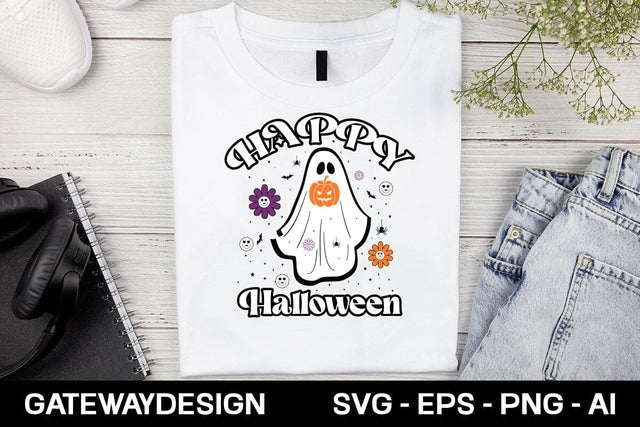 Happy Halloween Sticker Svg Design SVG designmaster24 