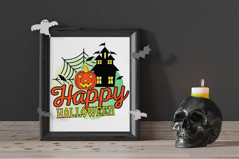 Happy Halloween Sublimation Design Sublimation CraftLabSVG 