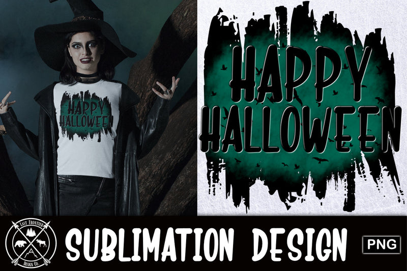 Happy Halloween Sublimation Design|Halloween PNG Sublimation Last Frontier Design Co. 
