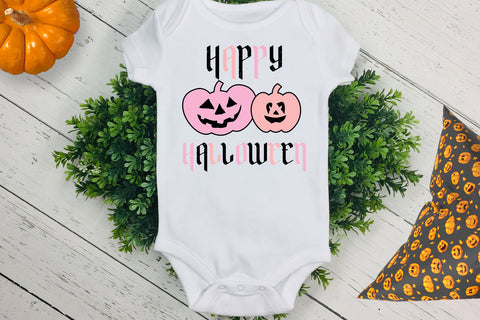 Happy Halloween Sublimation I Pink Pumpkin Halloween PNG Sublimation Happy Printables Club 