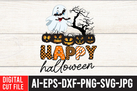 Happy Halloween Sublimation PNG Sublimation BlackCatsMedia 