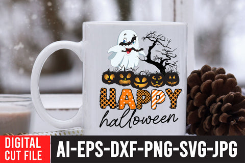 Happy Halloween Sublimation PNG Sublimation BlackCatsMedia 