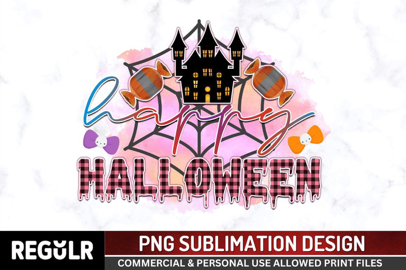 Happy halloween Sublimation PNG, Sublimation Halloween Design Sublimation Regulrcrative 