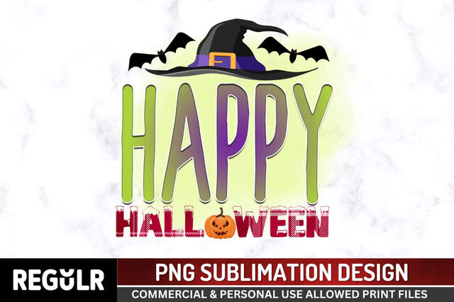 Happy halloween Sublimation PNG, Sublimation Halloween Design Sublimation Regulrcrative 
