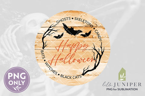 Happy Halloween Sublimation | Round Sign Sublimation Sublimation LilleJuniper 