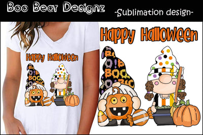 Happy Halloween Sublimation SVG Boo Bear Designz 