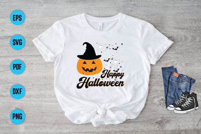 Happy Halloween SVG And Cut Files Designs SVG Debashish Barman 