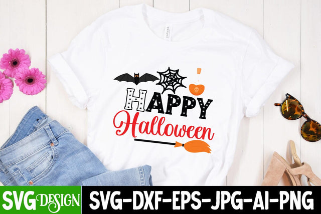 Happy Halloween SVG Cut File, Happy Halloween PNG , Halloween SVG Design, Halloween Quotes, Halloween Sublimation Design, Halloween Saying SVG Cut File, Halloween SVG Cut File SVG BlackCatsMedia 