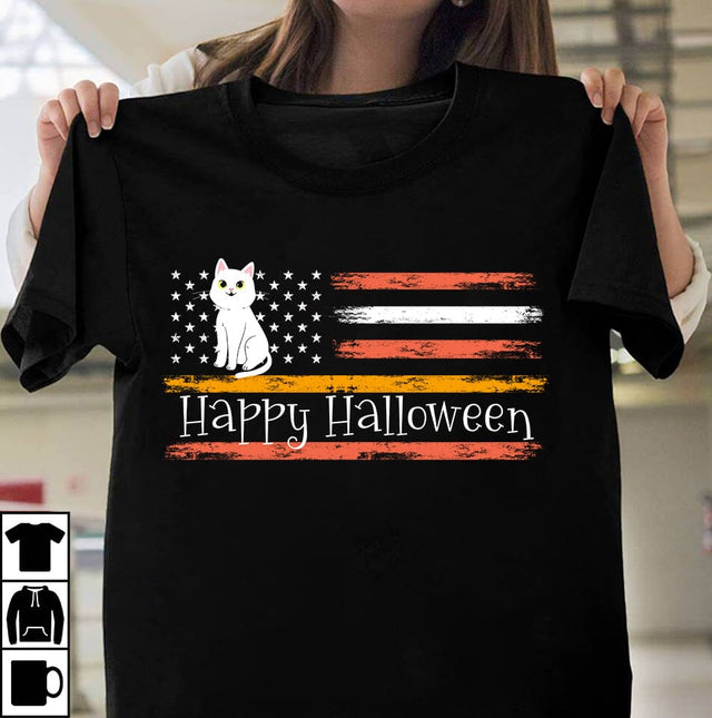 Happy Halloween SVG Cut File, Happy Halloween SVG Design, Best Cat Ever Sublimation Design, Cat Clipart Design, Cat Graphic T-Shirt Design,Cat SVG Cut File, Cat SVG Bundle, Cat Retro SVG SVG BlackCatsMedia 