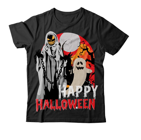 Happy Halloween SVG Cut File , Happy Halloween T-Shirt Design SVG BlackCatsMedia 