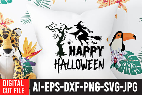 Happy Halloween SVG Cut File SVG BlackCatsMedia 