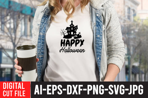 Happy Halloween SVG Cut File SVG BlackCatsMedia 