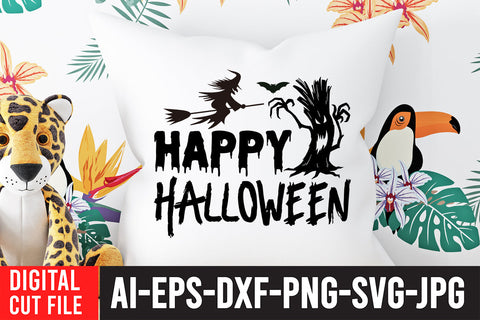 Happy Halloween SVG Cut File SVG BlackCatsMedia 