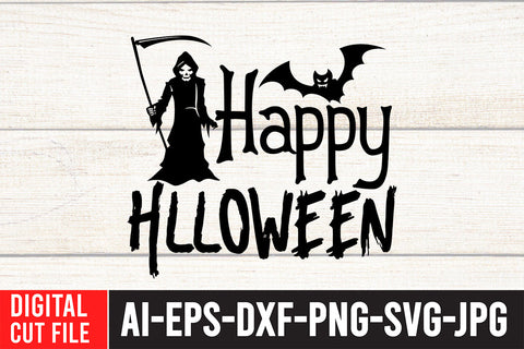 Happy Halloween SVG Cut File SVG BlackCatsMedia 
