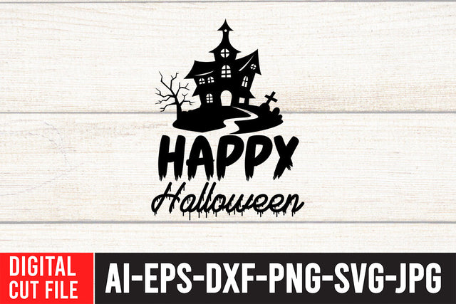 Happy Halloween SVG Cut File SVG BlackCatsMedia 