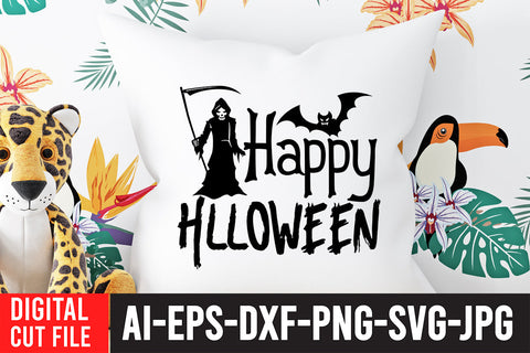 Happy Halloween SVG Cut File SVG BlackCatsMedia 