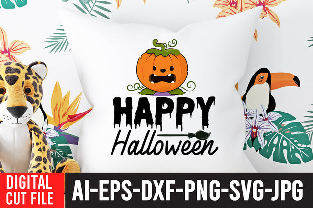 Happy Halloween SVG Cut File SVG BlackCatsMedia 