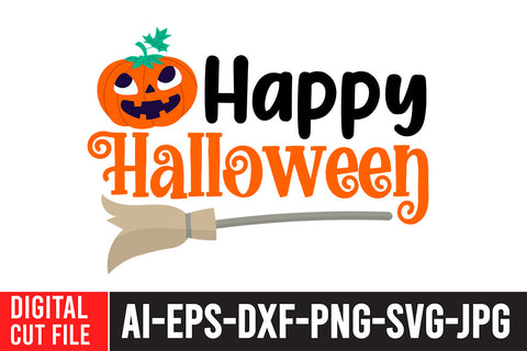 Happy Halloween SVG Cut File SVG BlackCatsMedia 